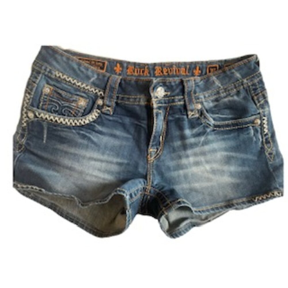 ROCK REVIVAL EMBELLISHED "JEN" SHORTS 30